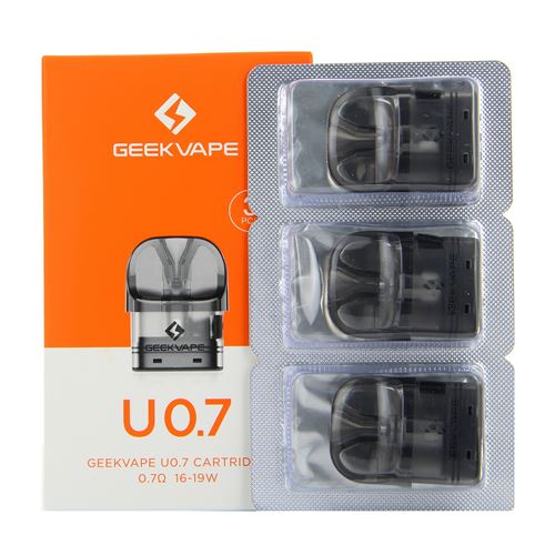 pack de 3 pods 2ml + résistance série u geekvape Pack de 3 cartouches + résistance série U GeekVape