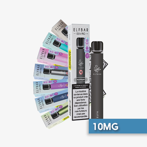 pack de 2 cartouches pods elfa pro 2ml 10mg elfbar Pack de 2 Pods ELFA Pro 2ml 10mg ElfBar