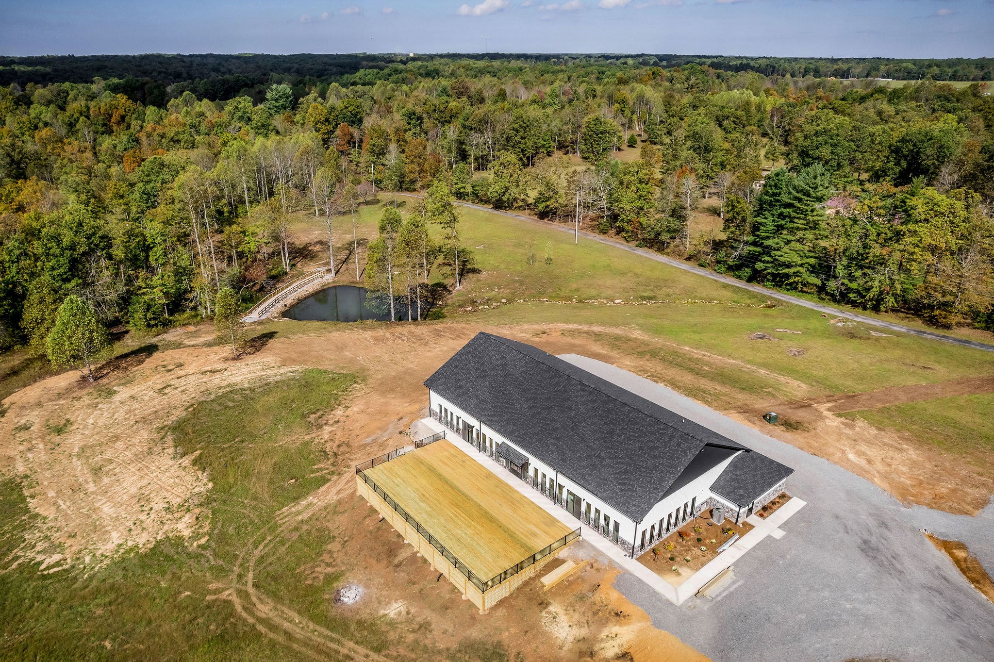 project portfolio close up of a family wedding venue in crossville