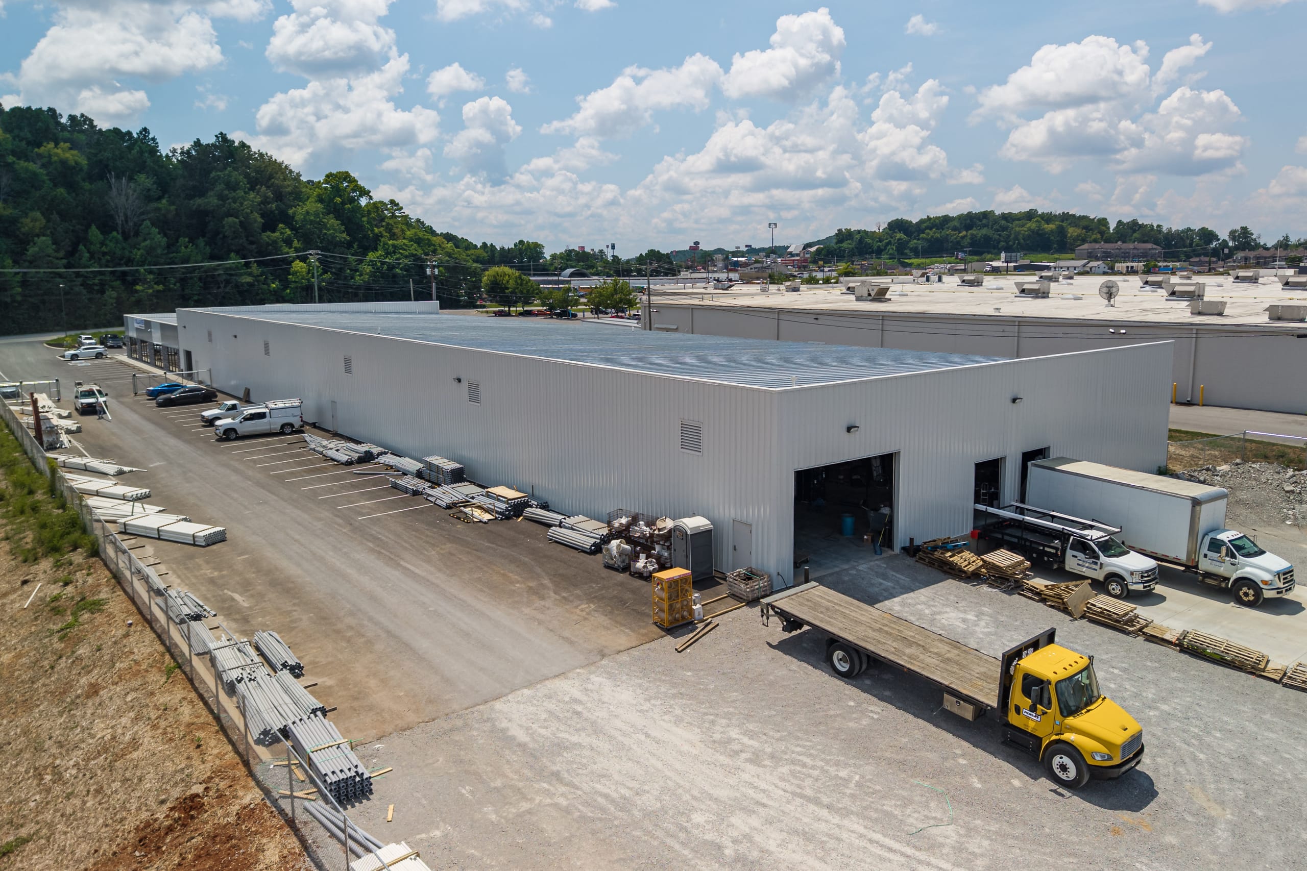 Aerial view of the complete WinSupply build in cookeville