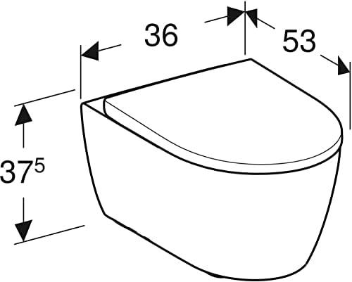 Vue 6 de Geberit Icon Rimfree Kit