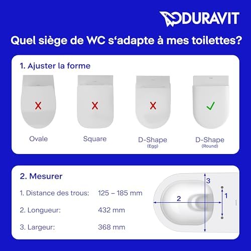 Vue 5 de Duravit Univavo Abattant Wc