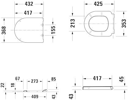 Vue 6 de Duravit Univavo Abattant Wc