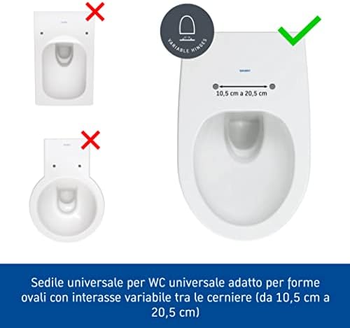 Vue 6 de Duravit Universal Abattant Wc