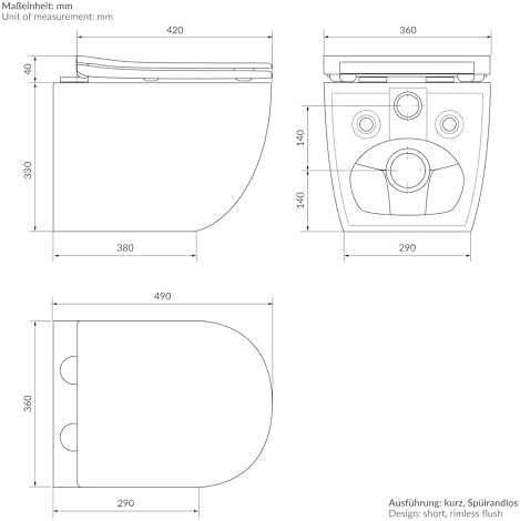 Vue 7 de Ecd Germany Wc Suspendu