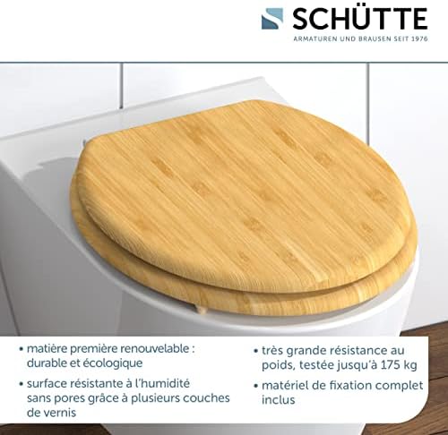 Vue 4 de Schutte Abattant Wc Bamboo