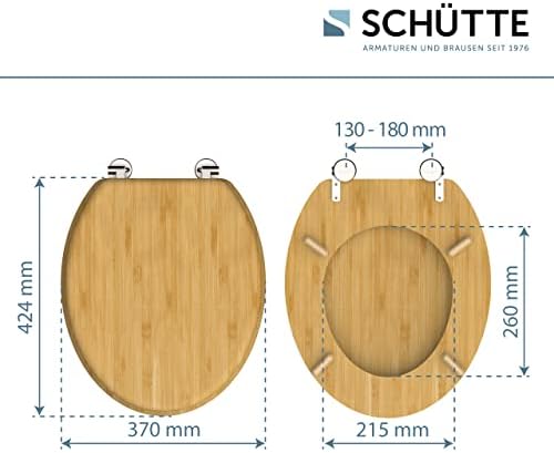 Vue 5 de Schutte Abattant Wc Bamboo