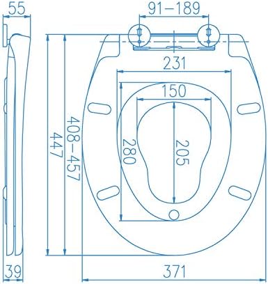 Vue 2 de Abattant Wc Familial Lunette