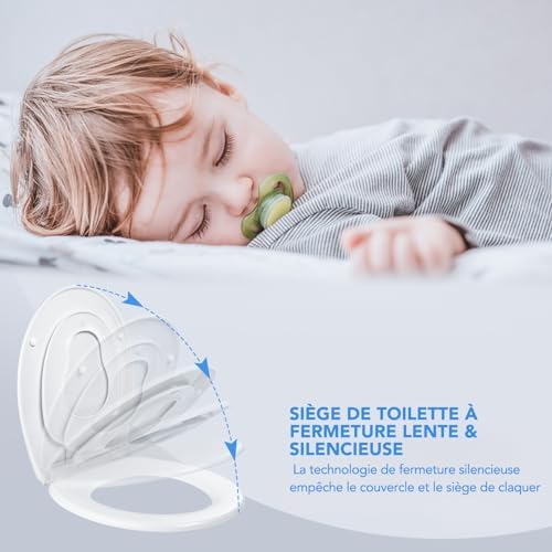 Vue 4 de Abattant Wc Familial Lunette