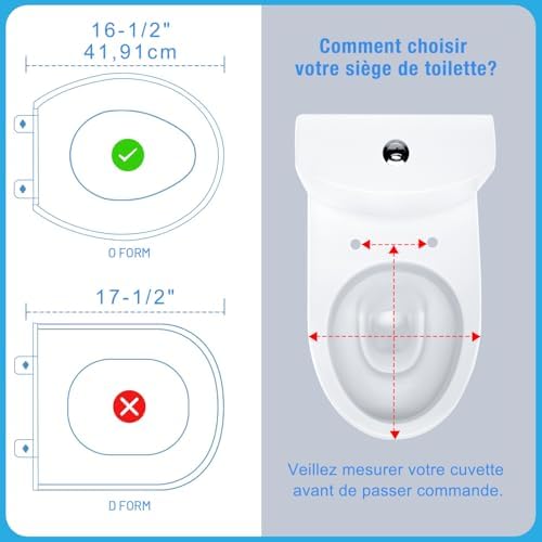 Vue 6 de Abattant Wc Familial Lunette