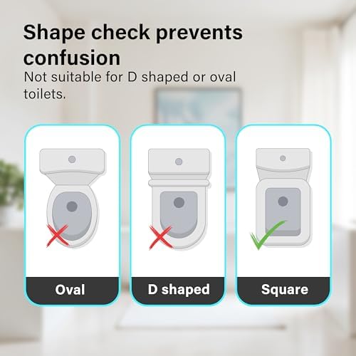 Vue 2 de Abattant Wc Carre Avec