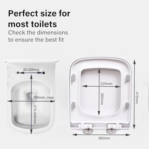 Vue 3 de Abattant Wc Carre Avec