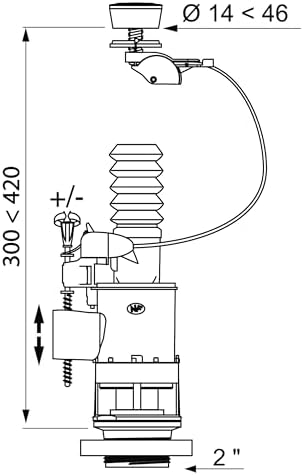Vue 6 de Wirquin Mecanisme Chasse Deau