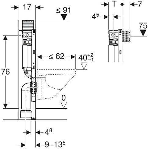 Vue 5 de Element Duofix Pour Wc