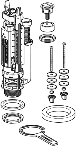 Vue 3 de Geberit Mecanisme Serie Double