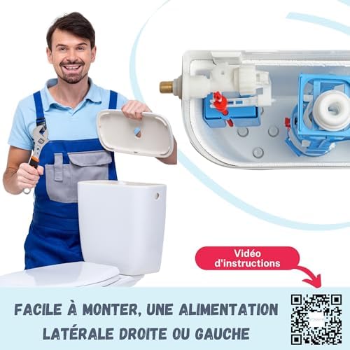 Vue 4 de Robinet Flotteur Wc Universelle