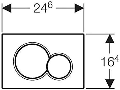Vue 4 de Geberit Serie Plaque Blanc