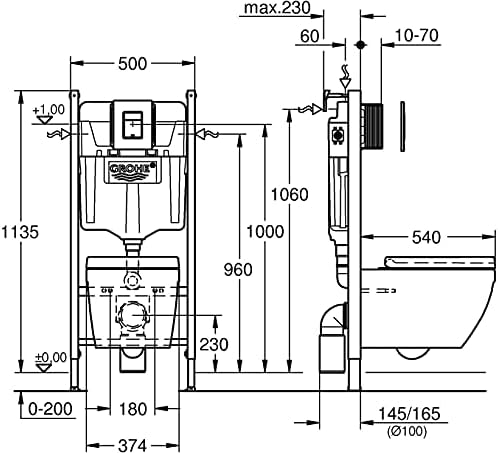 Vue 3 de Grohe Pack Complet Wc