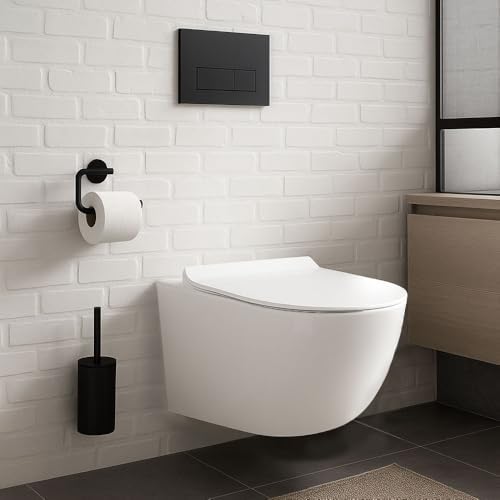 Vue 3 de Wc Suspendu Blanc Sans