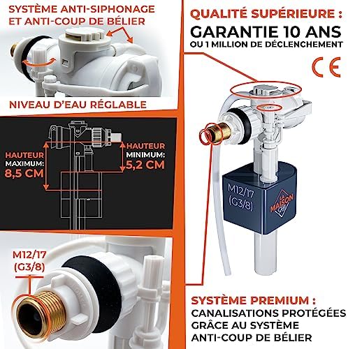 Vue 5 de Flotteur Wc Durable Installation