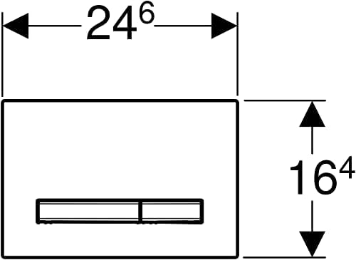 Vue 2 de Geberit Bouton Blanc