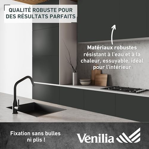 Vue 3 de Adhesif Uni Mat Noir