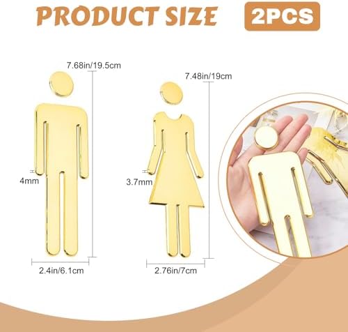 Vue 2 de Wc Signe Plaque De