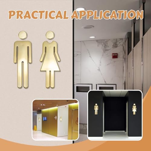 Vue 4 de Wc Signe Plaque De