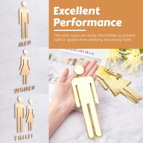 Vue 5 de Wc Signe Plaque De