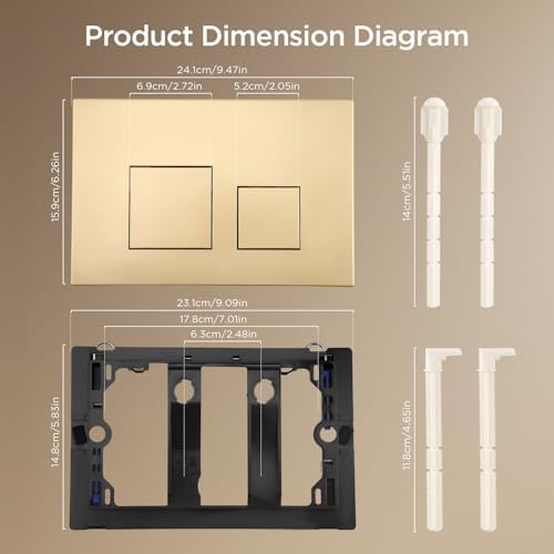 Vue 2 de Plaque De Commande Wc