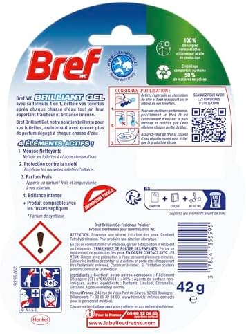 Vue 3 de Bref Wc Brilliant Gel
