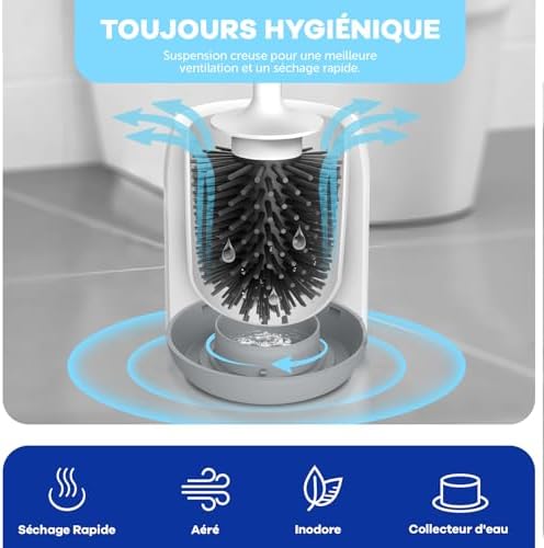 Vue 5 de Brosse Toilettes Wc Silicone