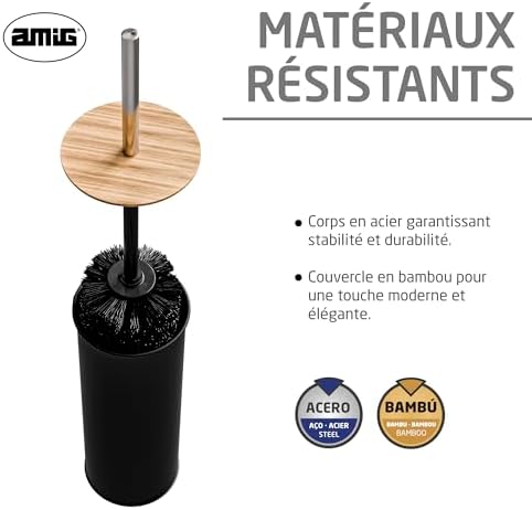 Vue 5 de Amig Portebrosse Wc Naturline