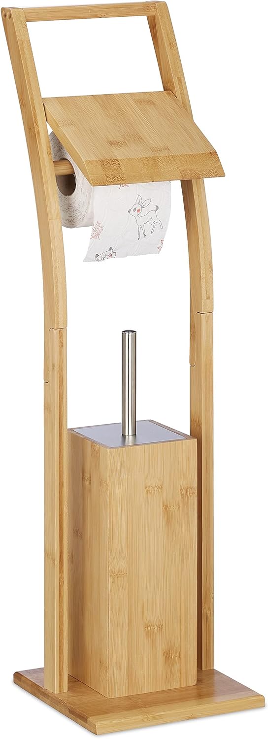 Relaxdays Ensemble Wc Bambou