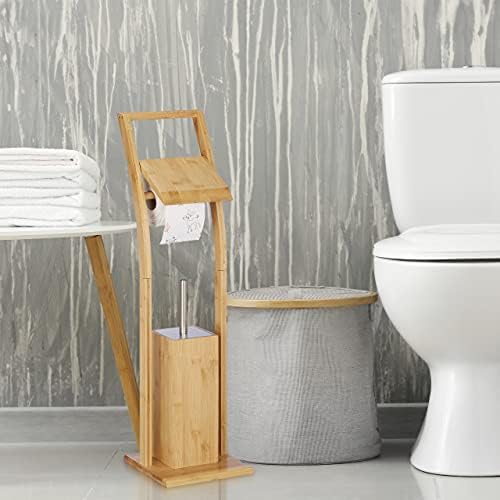 Vue 2 de Relaxdays Ensemble Wc Bambou