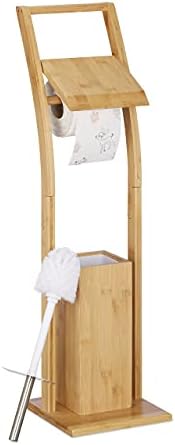 Vue 6 de Relaxdays Ensemble Wc Bambou