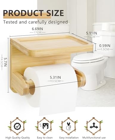Vue 2 de Naturel Porte Papier Toilette