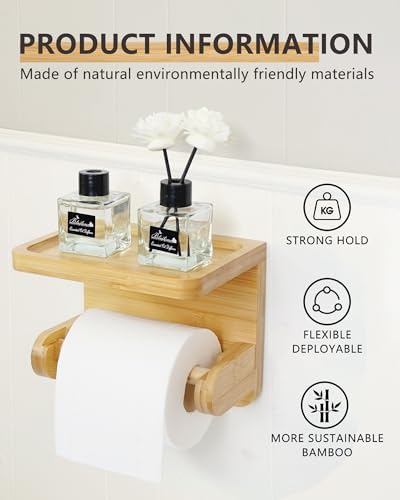 Vue 3 de Naturel Porte Papier Toilette