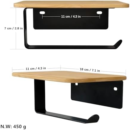 Vue 2 de Porte Rouleau Papier Toilette