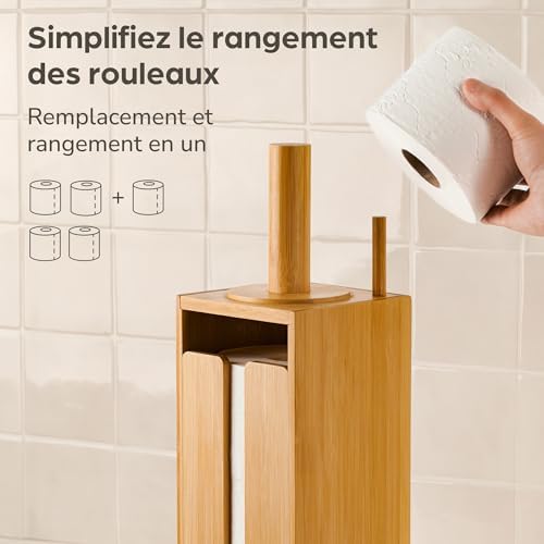 Vue 3 de Praknu Porte Papier Toilette