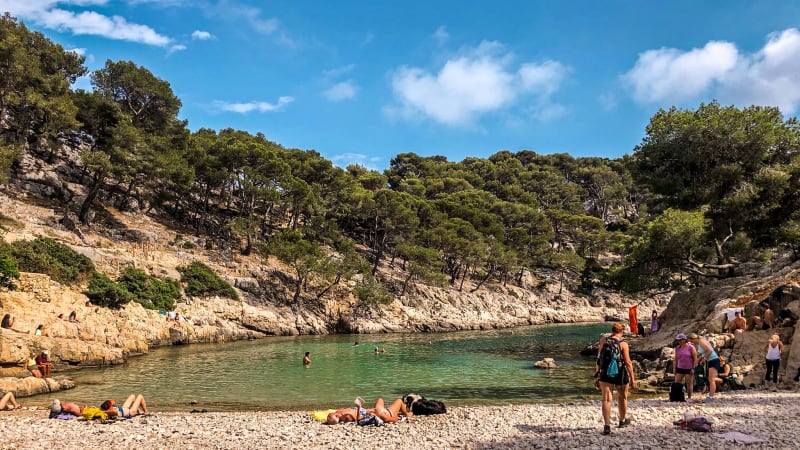 Les Calanques d'En Vau, Port-Pin og Port-Miou