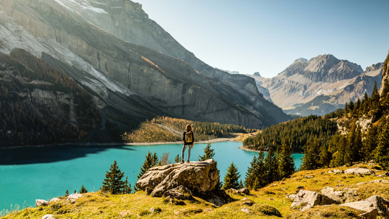 Vandring med panoramautsikt over