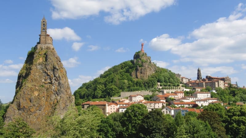 Ankomst Le Puy, en by med et sterkt preg av middelalderen