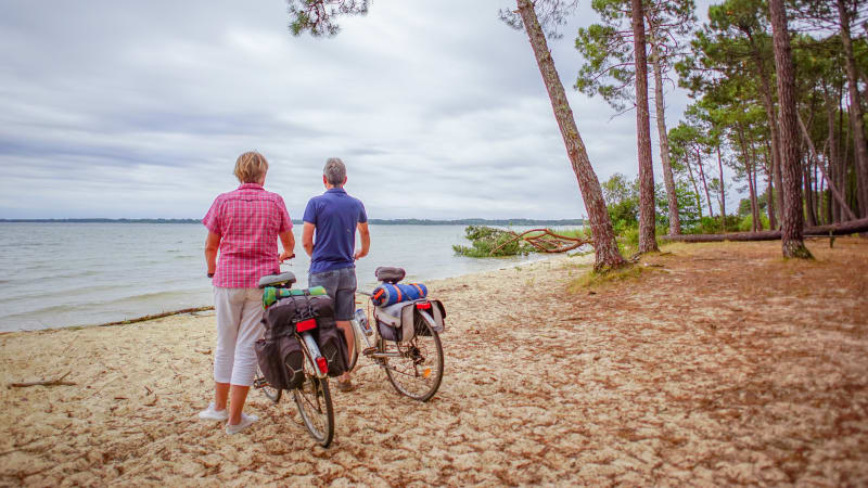Fra Arcachon via sanddynen Dune du Pilat til  Biscarosse