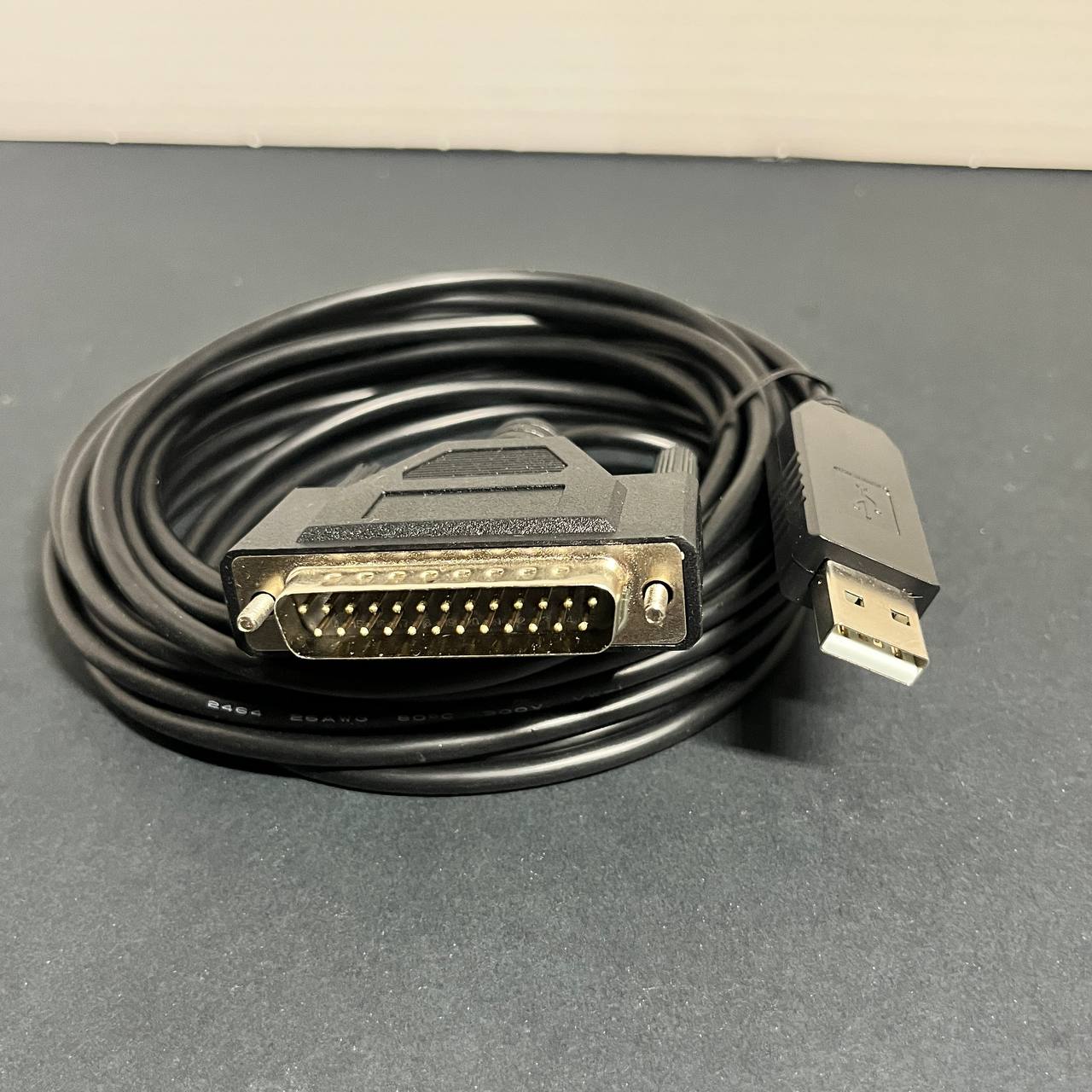 Cable Adaptador USB a Puerto Paralelo DB25 (25 Pines) | 4.8 Metros | Para Impresoras, POS y Maquinaria CNC