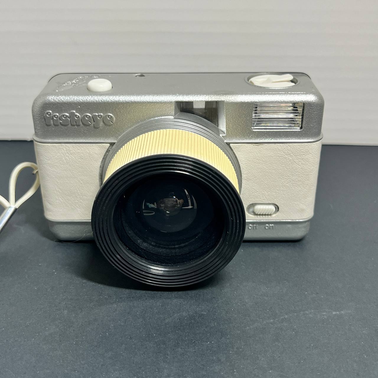 Cámara Lomography Fisheye 1 de 35mm, lente gran angular de 170 grados, diseño compacto plateado con flash integrado