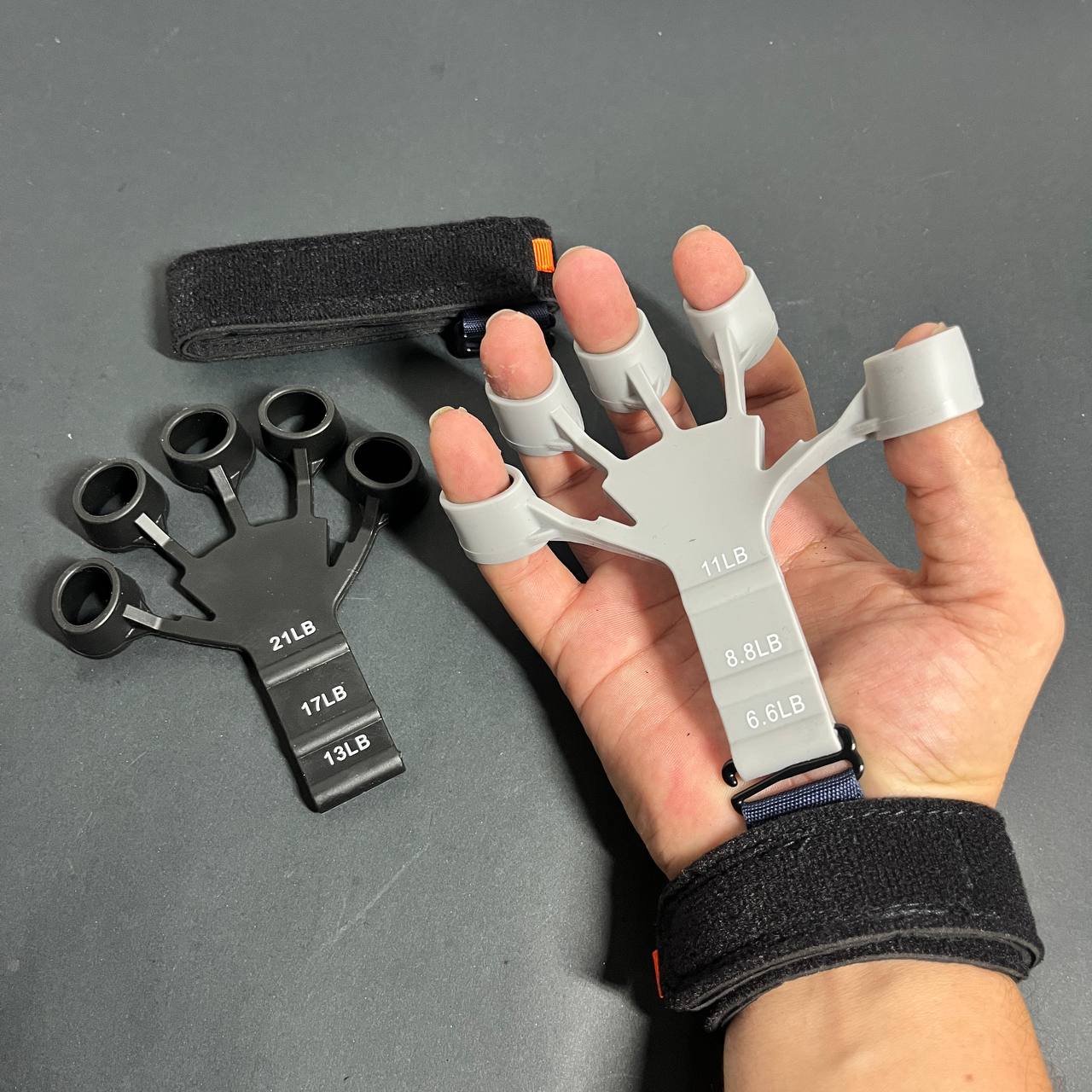 Entrenador de dedos silicona niveles 6.6lb a 21lb