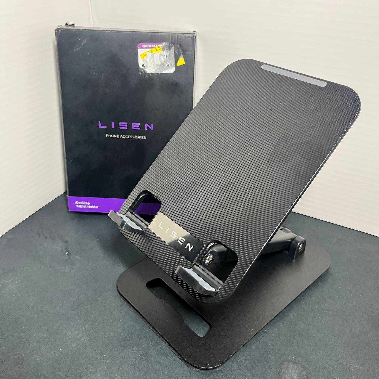 Soporte de Escritorio LISEN para Tablet y Celular Ajustable, Plegable y Antideslizante