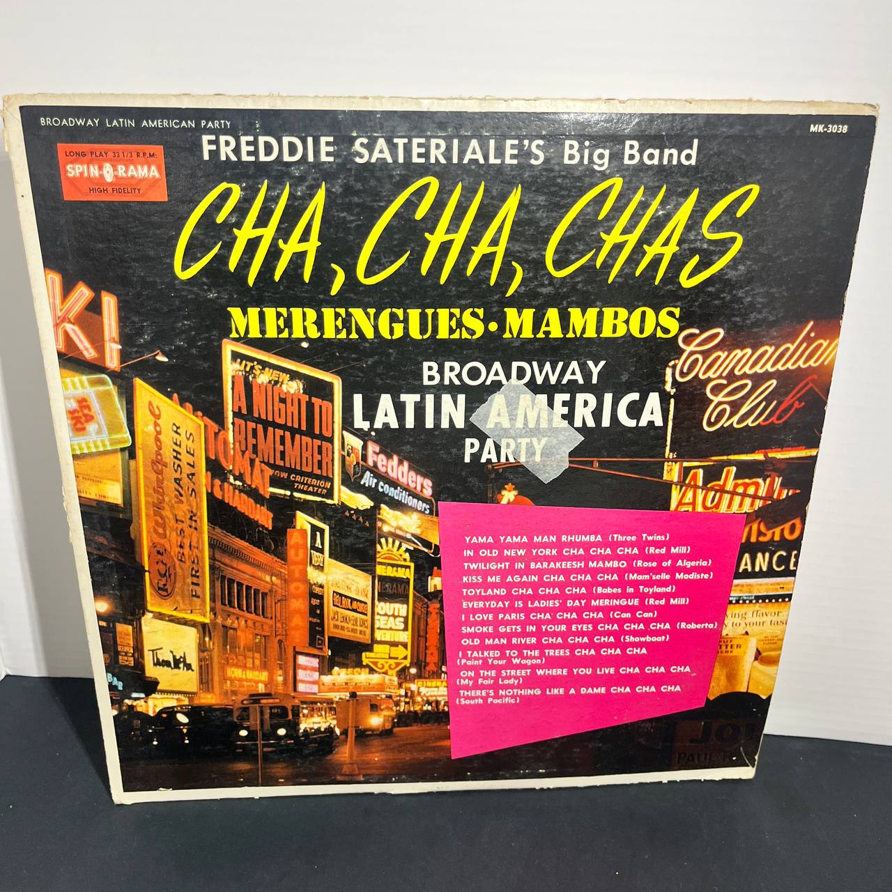 Disco Vinilo LP Freddie Sateriale's Big Band - Cha, Cha, Chas (Spin-O-Rama MK-3038)