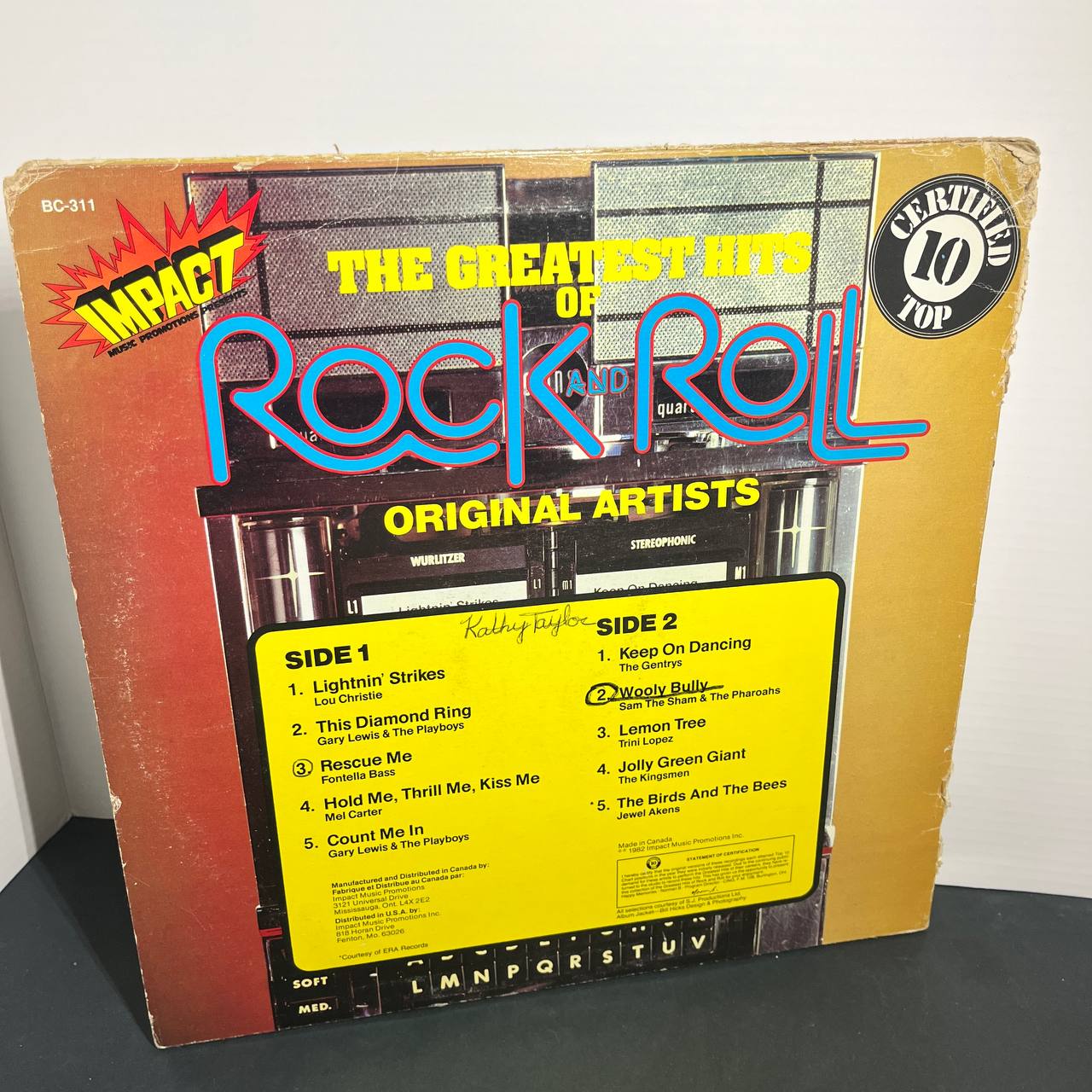 Disco de Vinilo LP The Greatest Hits of Rock n Roll - Impact Music Promotions BC-311